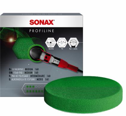 SONAX Polerskive Grøn Ø155 Fin